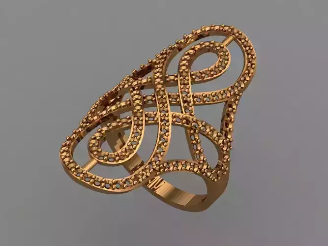 Vintage Womens Diamond Ring Women Rings 3dmodels 3D print model