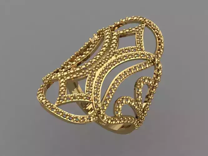 Vintage Womens Diamond Ring Women Rings 3dmodels 3D print model