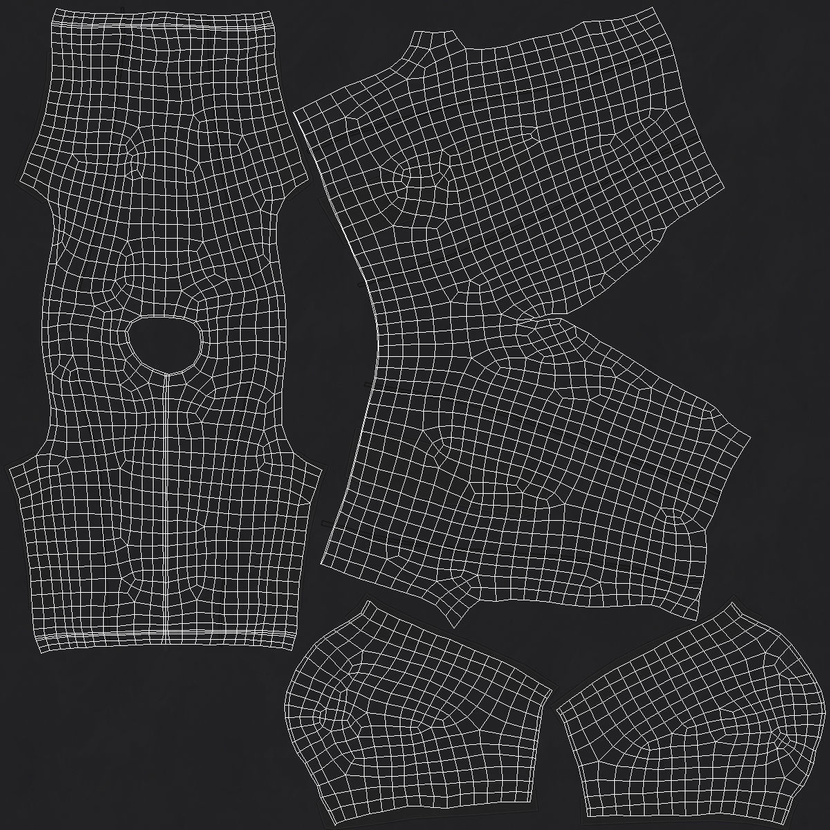 Sci-Fi Space Suit Black Walking Pose 3D model_11