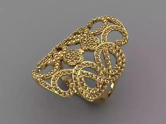 Vintage Womens Diamond Ring Women Rings 3dmodels 3D print model