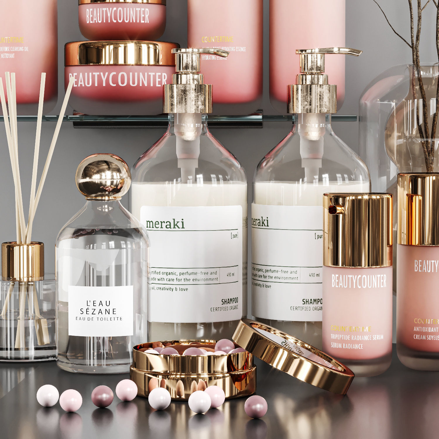 Bathroom accessories 3D model_2