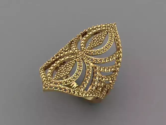 Vintage Womens Diamond Ring Women Rings 3dmodels 3D print model