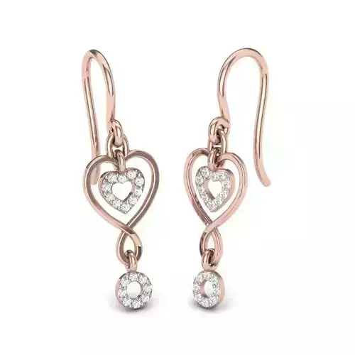 Women Earrings 3D print model 3D print model