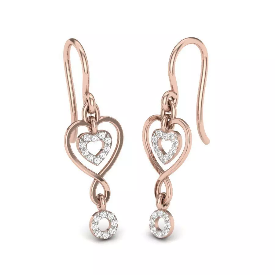 Women Earrings 3D print model 3D print model