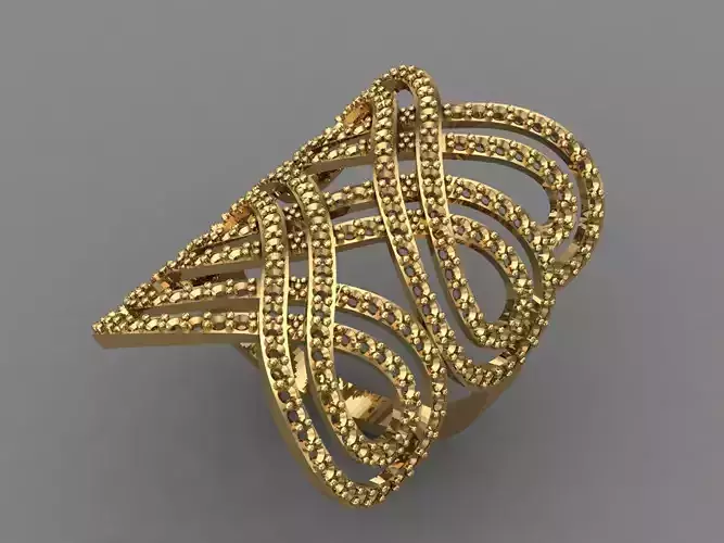 Vintage Womens Diamond Ring Women Rings 3dmodels 3D print model