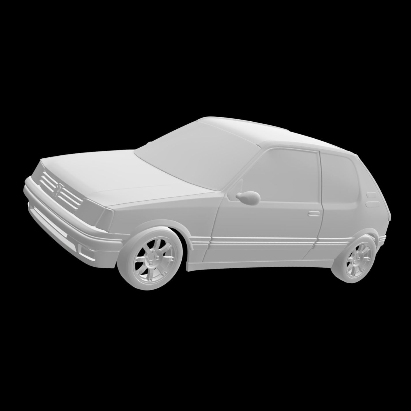 Peugeot 205 GTI 3D print model_6