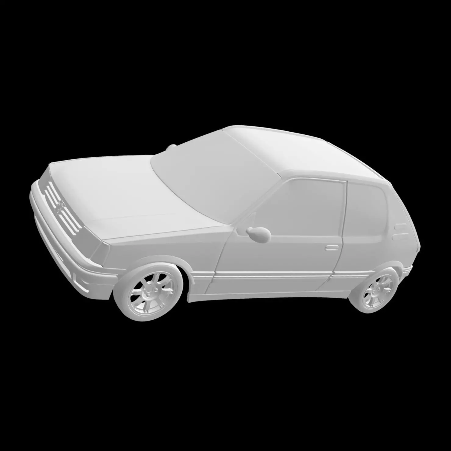 Peugeot 205 GTI 3D print model_0