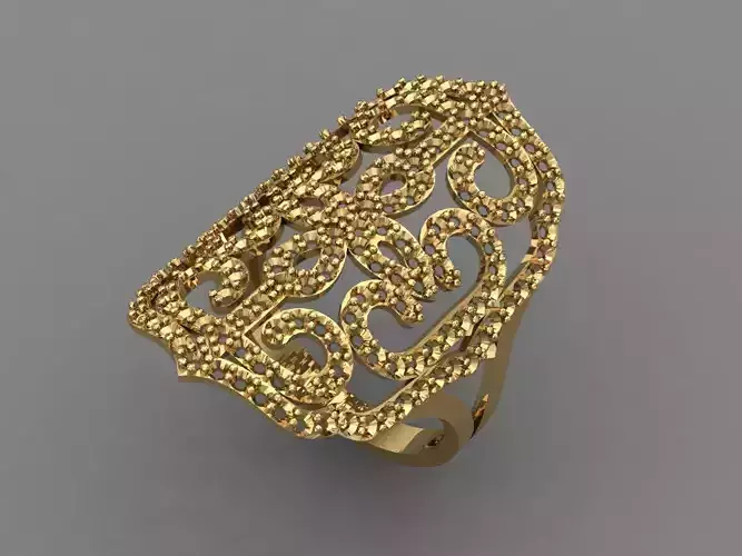 Vintage Womens Diamond Ring Women Rings 3dmodels 3D print model