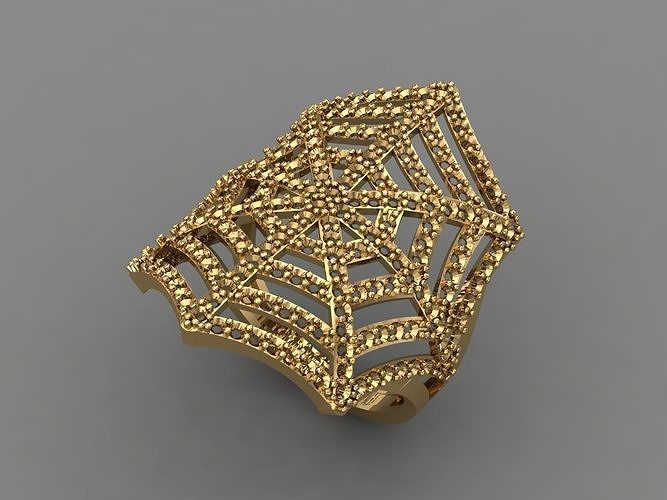 Vintage Womens Diamond Ring Women Rings 3dmodels 3D print model 3D print model