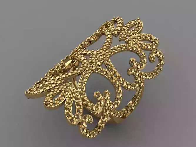 Vintage Womens Diamond Ring Women Rings 3dmodels 3D print model