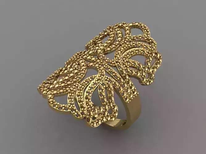 Vintage Womens Diamond Ring Women Rings 3dmodels 3D print model