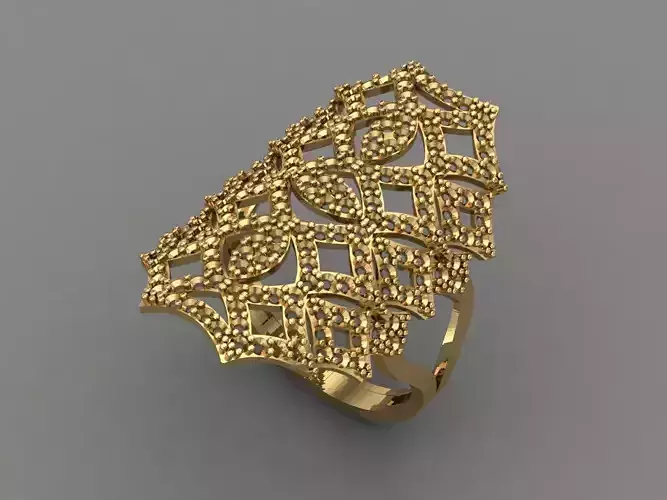 Vintage Womens Diamond Ring Women Rings 3dmodels 3D print model