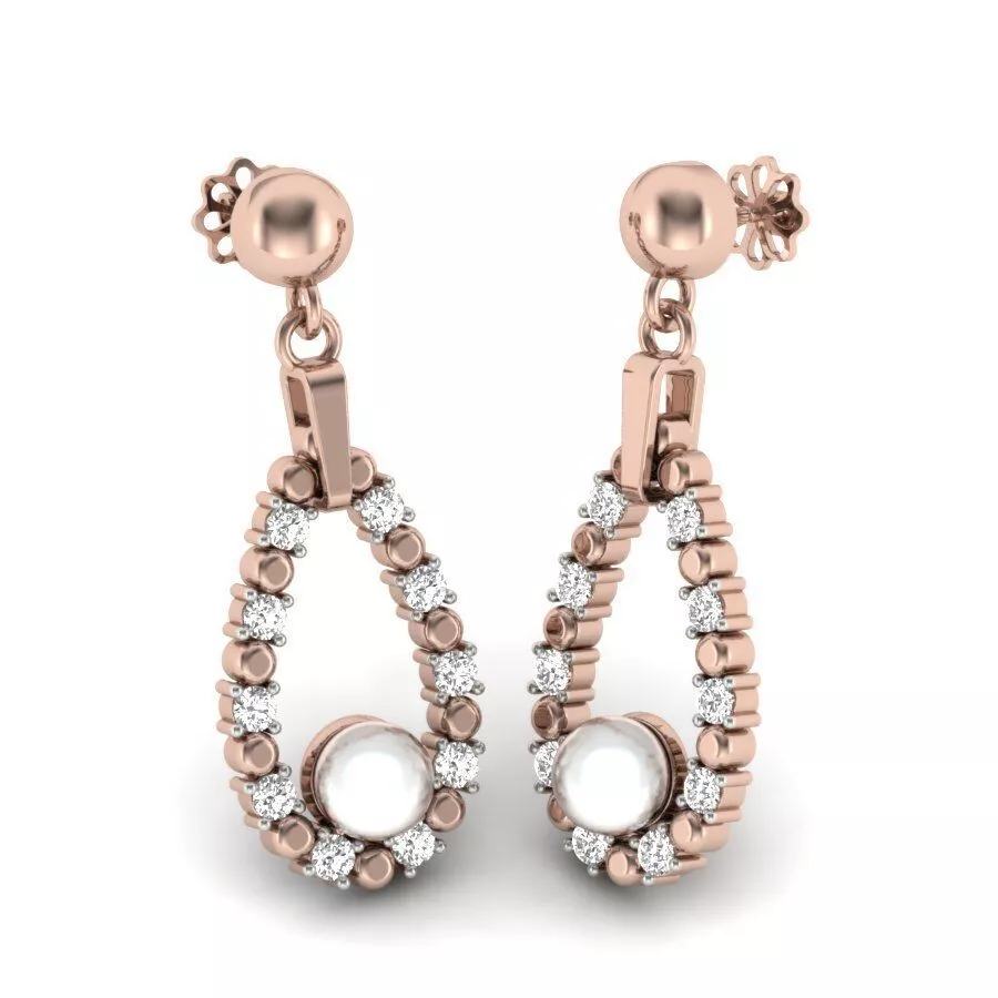Dangle earrings 3D print model