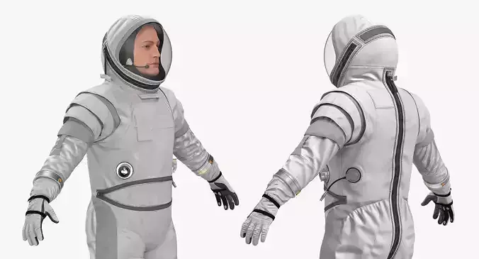 Astronaut Spacesuit Generic Rigged for Maya