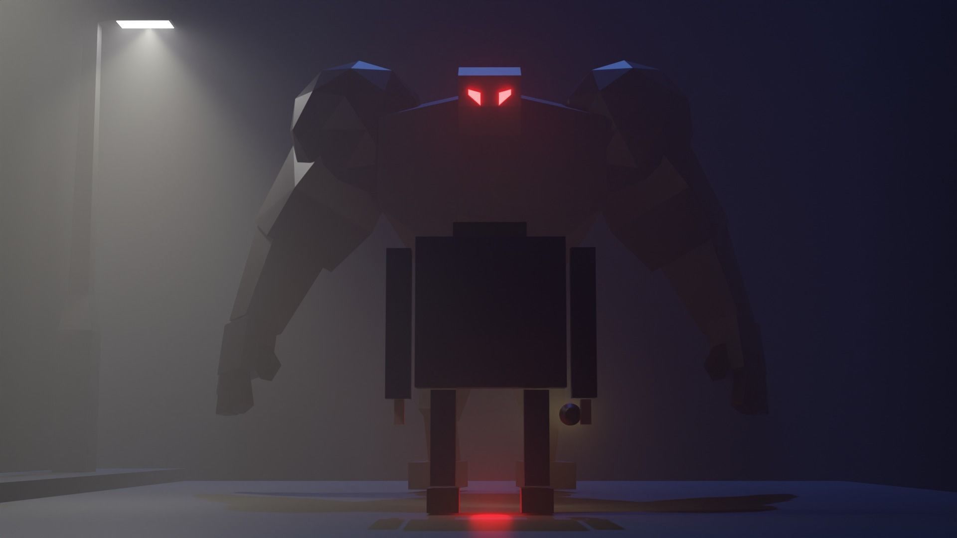 Old man Low-poly 3D model_2