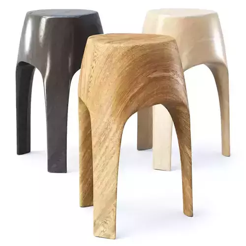 Stool 3 legs by Pols Potten 