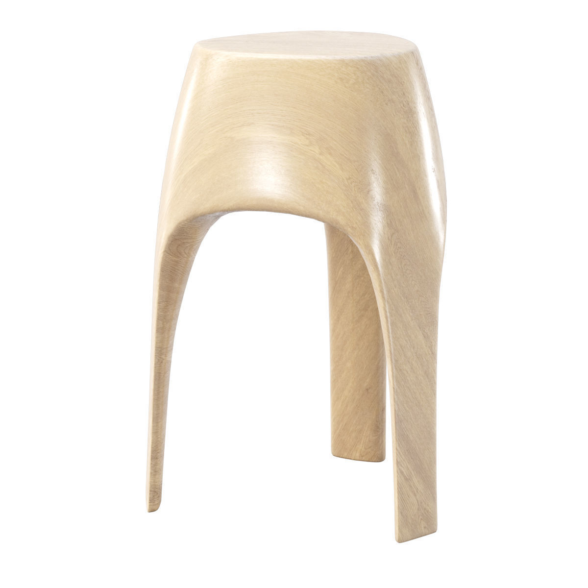 Stool 3 legs by Pols Potten  Low-poly 3D model_2