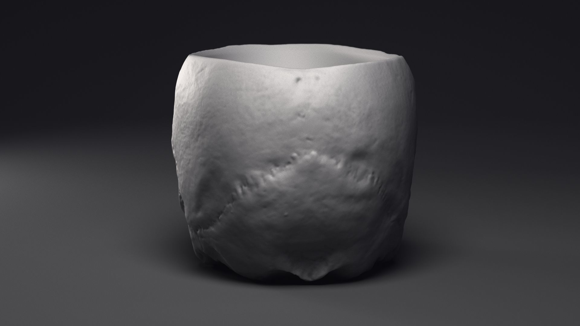 Skull Flower Pot Printable 3D Model 3D print model_19