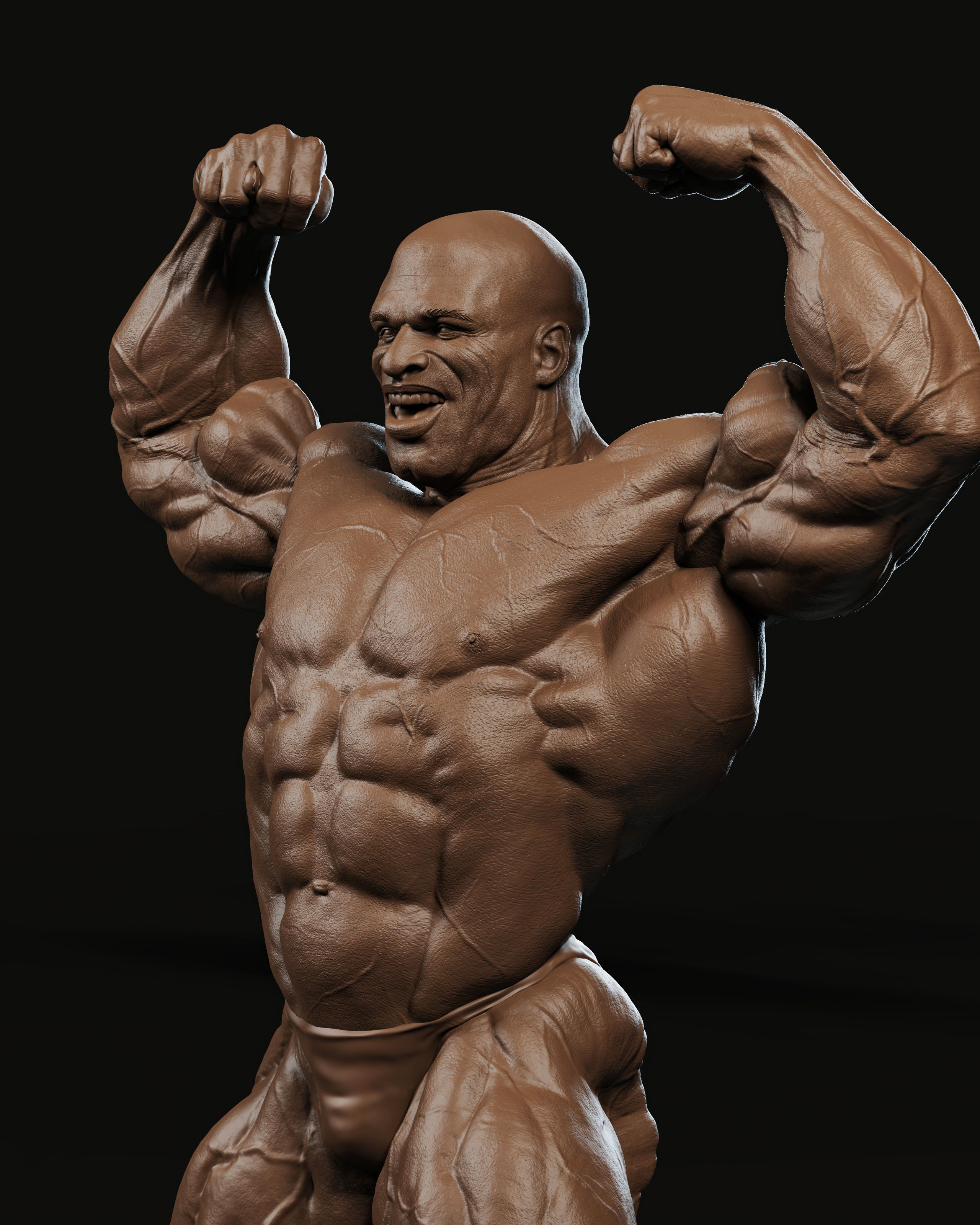 Ronnie Coleman Tribute Statue 3D print model_4