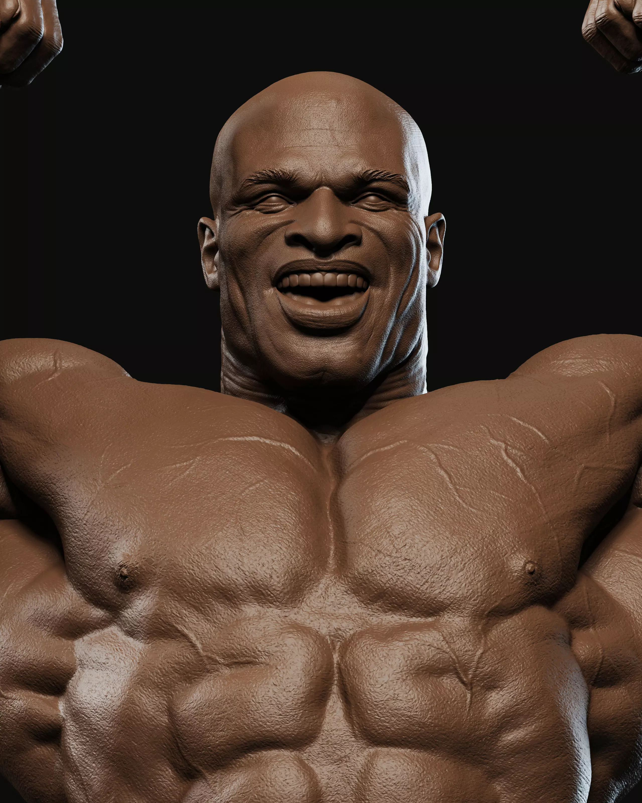 Ronnie Coleman Tribute Statue 3D print model_0