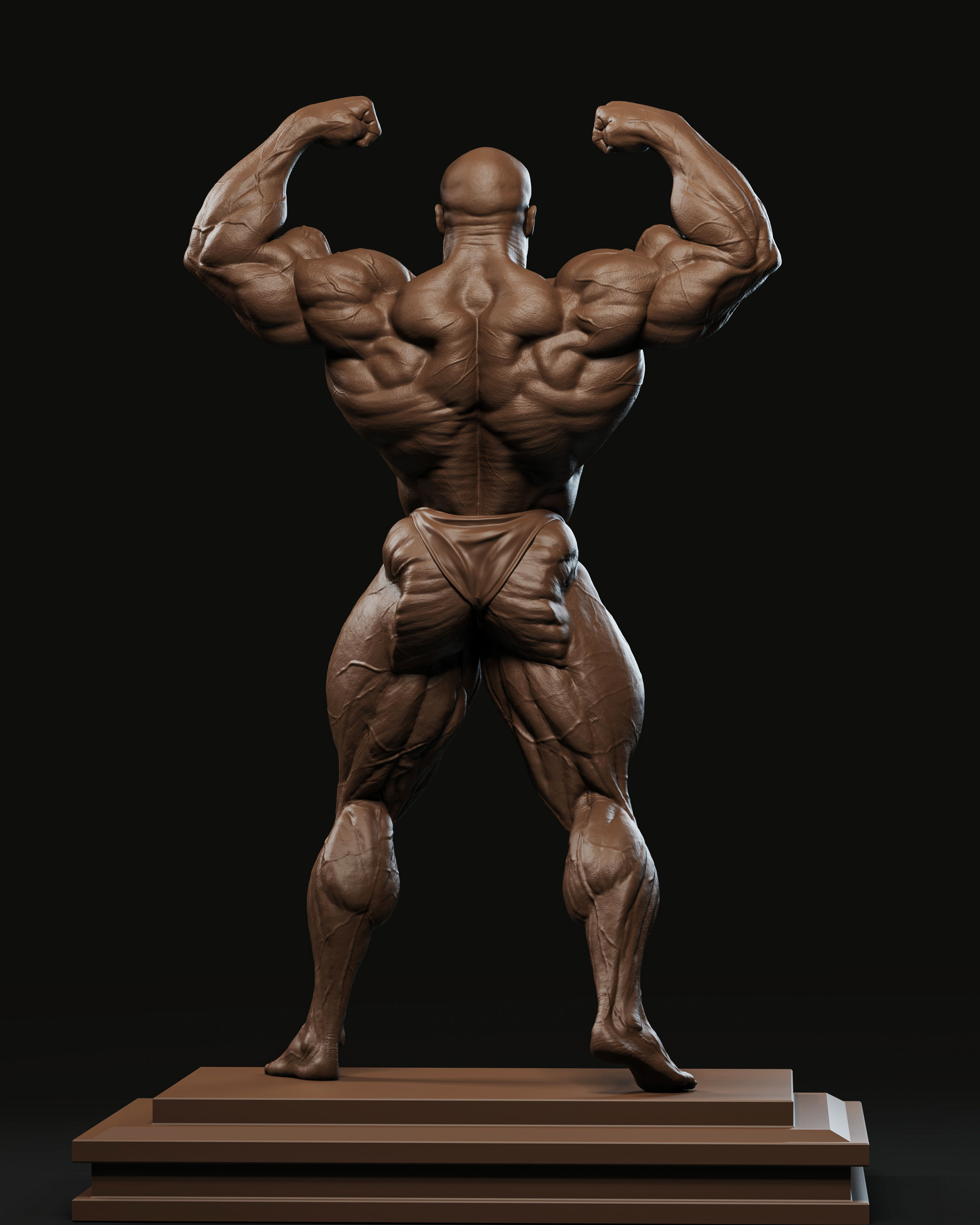 Ronnie Coleman Tribute Statue 3D print model_7