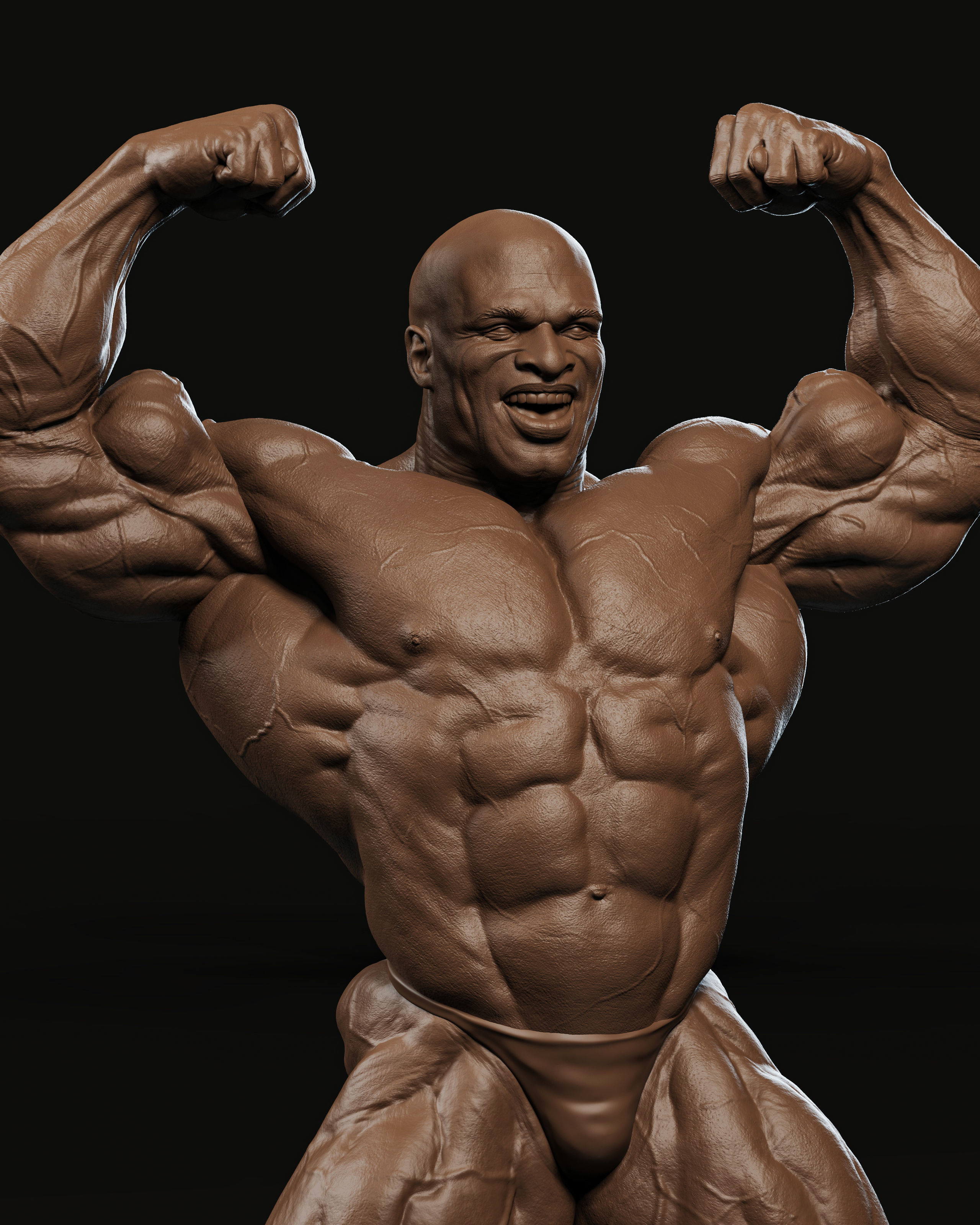 Ronnie Coleman Tribute Statue 3D print model_2