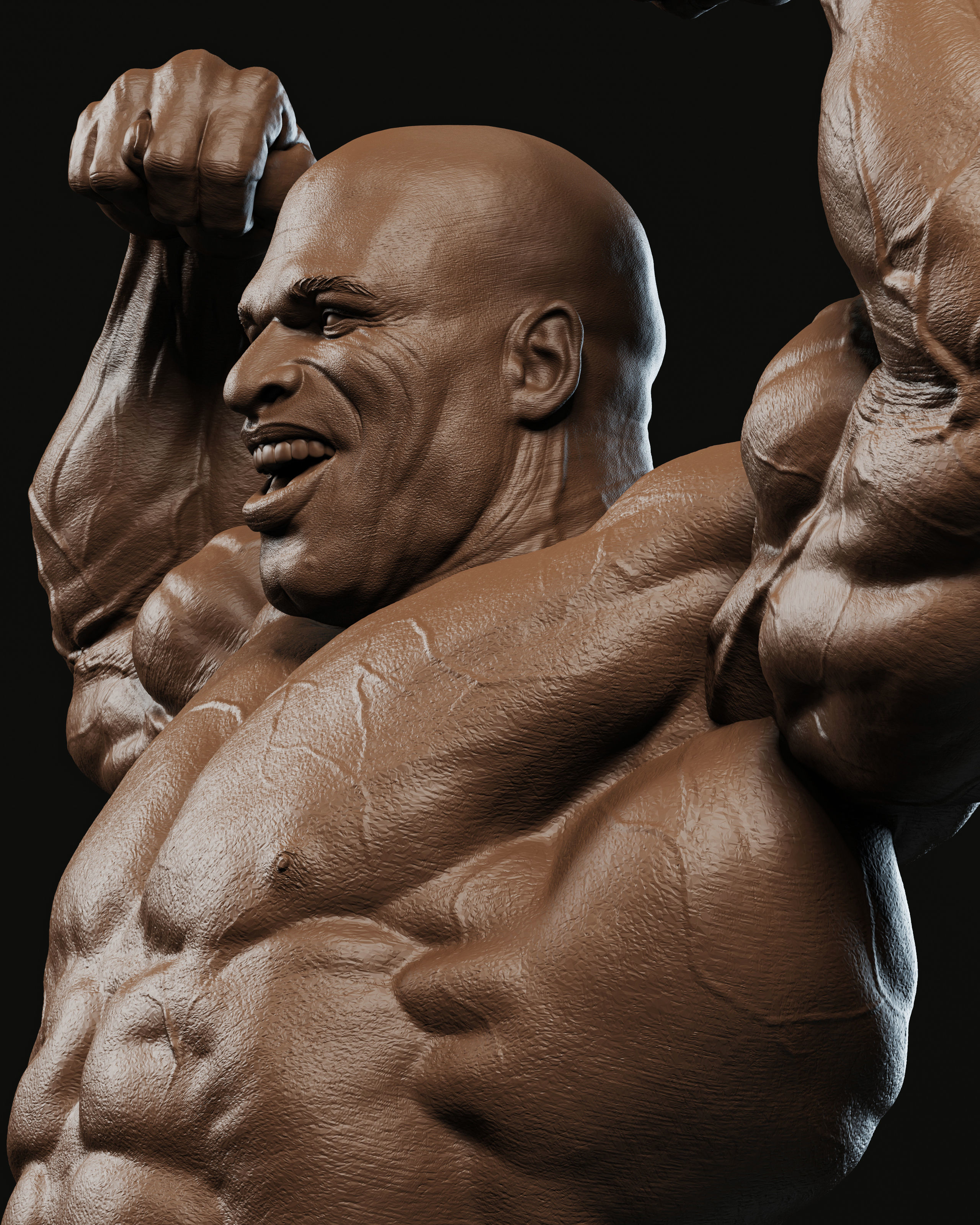 Ronnie Coleman Tribute Statue 3D print model_3
