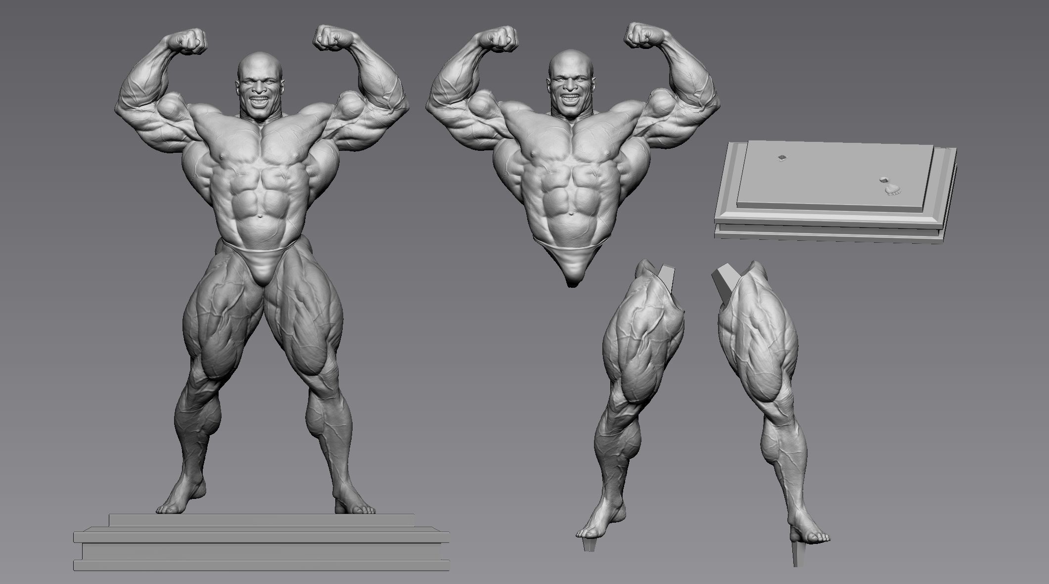 Ronnie Coleman Tribute Statue 3D print model_14