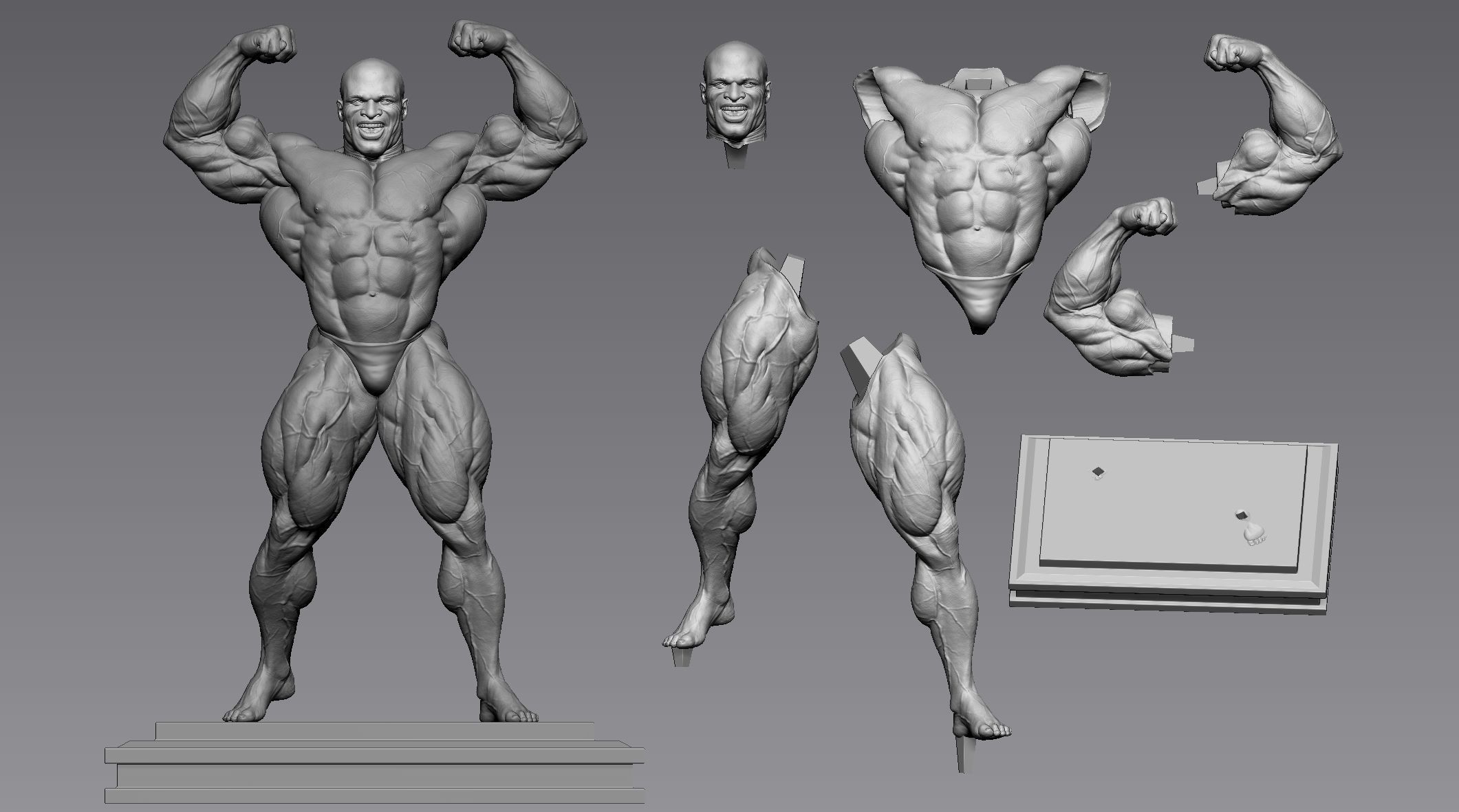 Ronnie Coleman Tribute Statue 3D print model_15