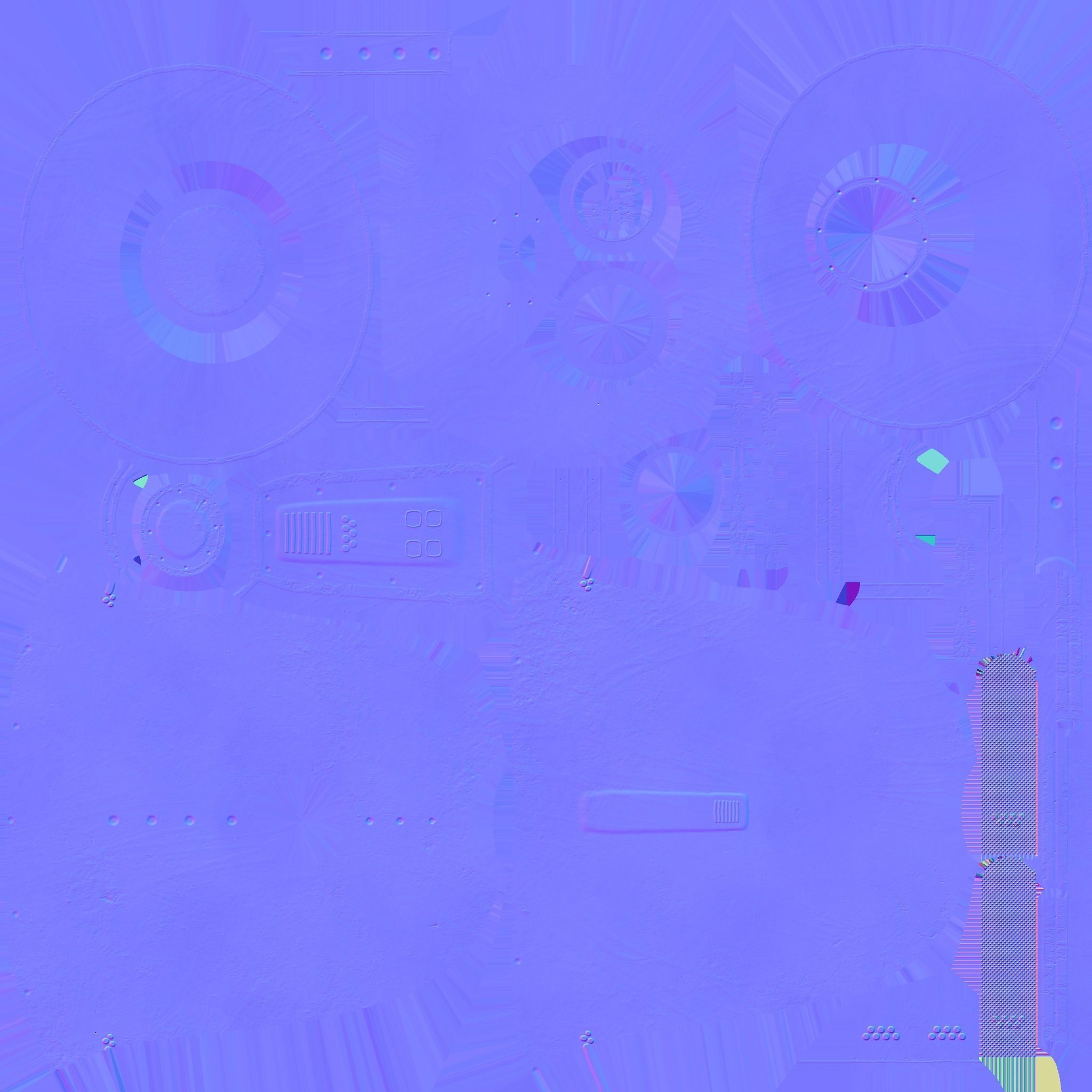 Old Diving Helmet C02 Bronze - Character Design Fashion Low-poly 3D model_19