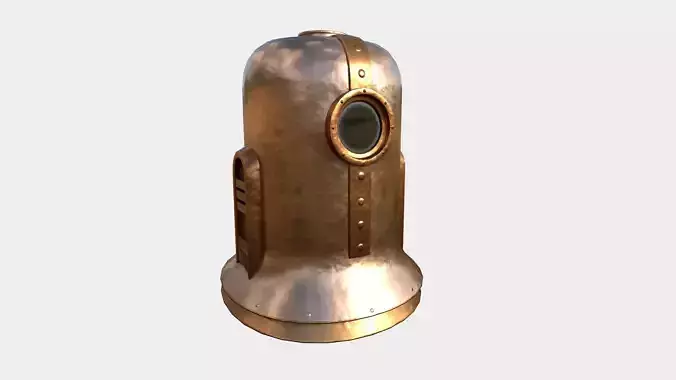 Old Diving Helmet C04 Clean Bronze - Character Design Fashion