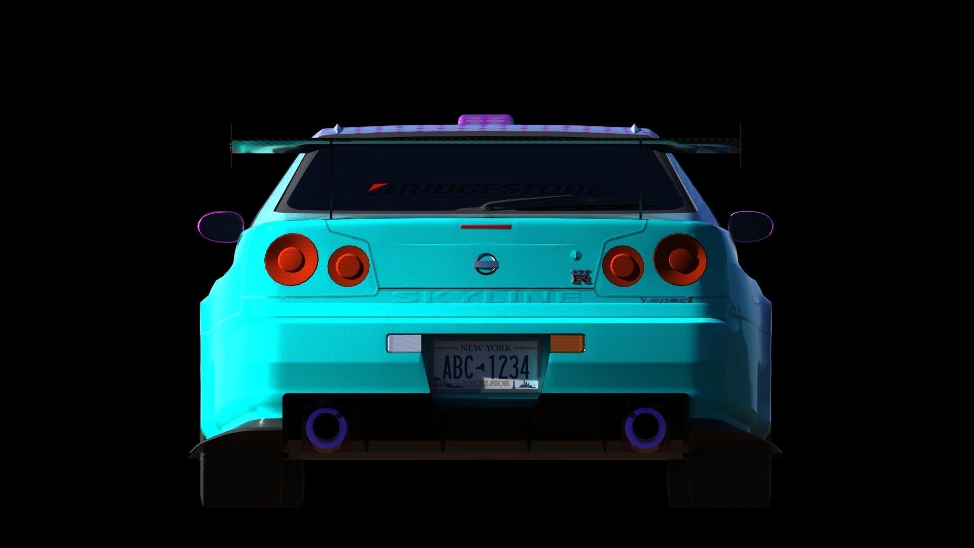 Skyline R34 3D model_3
