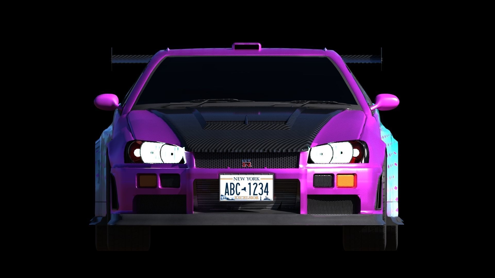 Skyline R34 3D model_1
