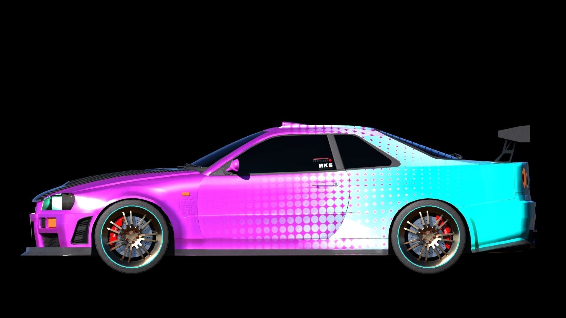 Skyline R34 3D model_2