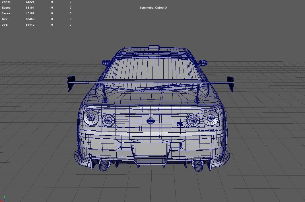Skyline R34 3D model_5