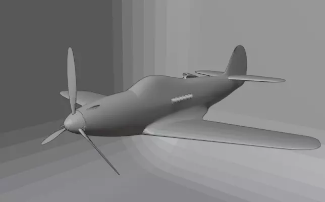 Bell P-39 Airacobra Free 3D print model