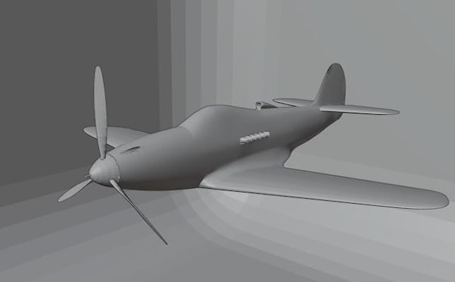 Bell P-39 Airacobra Free 3D print model