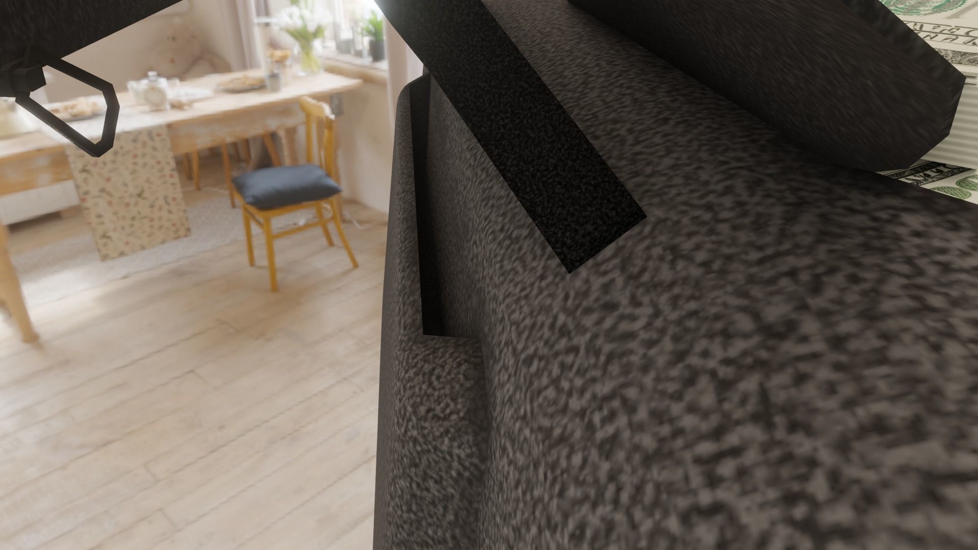 bank robbery dollar Money sport handbag Low-poly 3D model_13