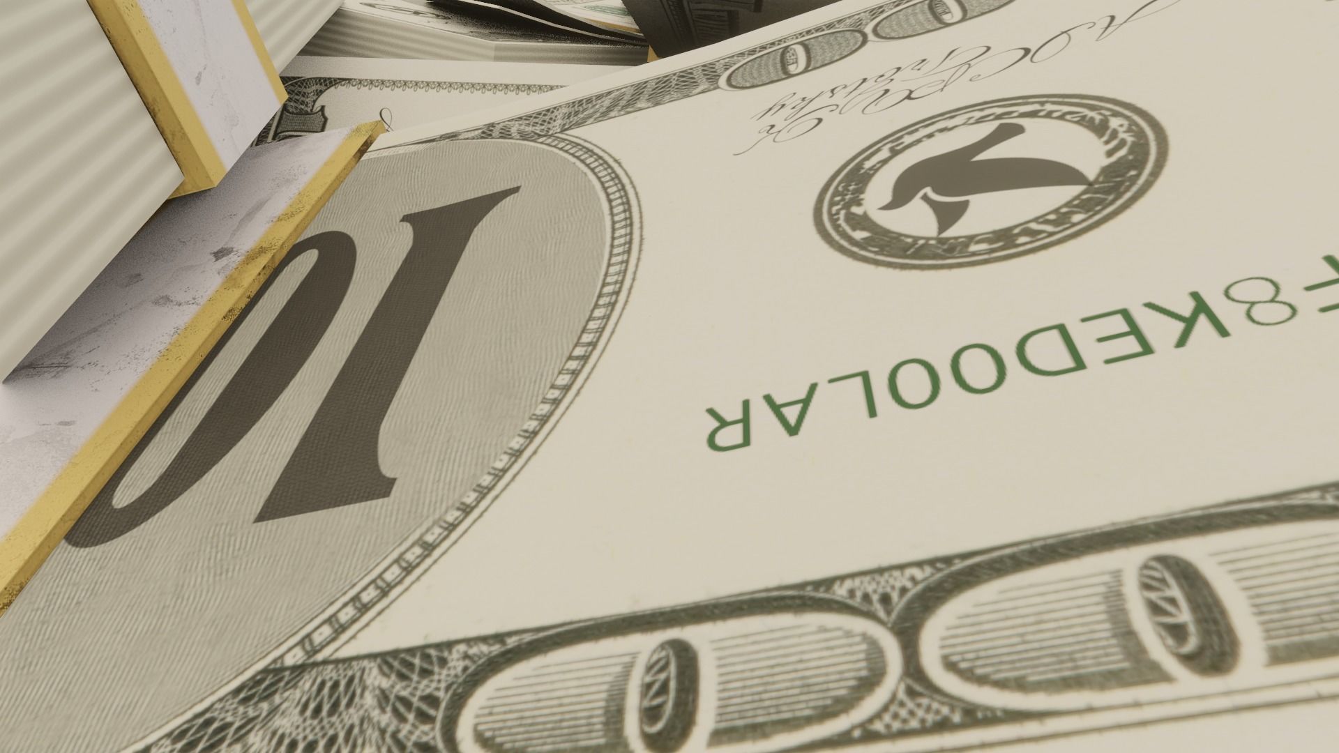 bank robbery dollar Money sport handbag Low-poly 3D model_12