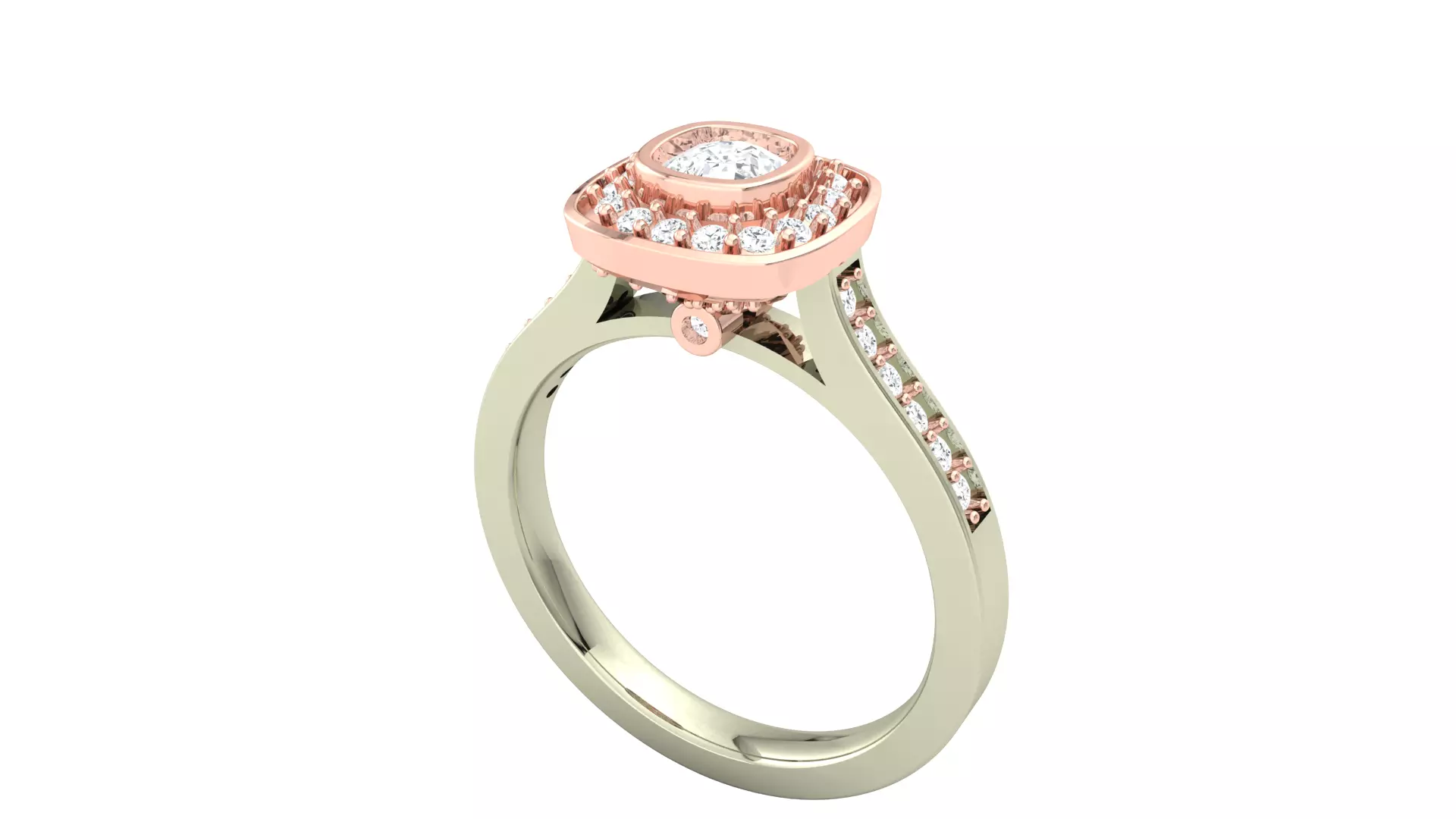 solitire ring003 Free 3D print model