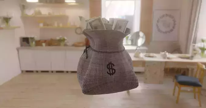 usd american dollars bank robbery Money Bag sack