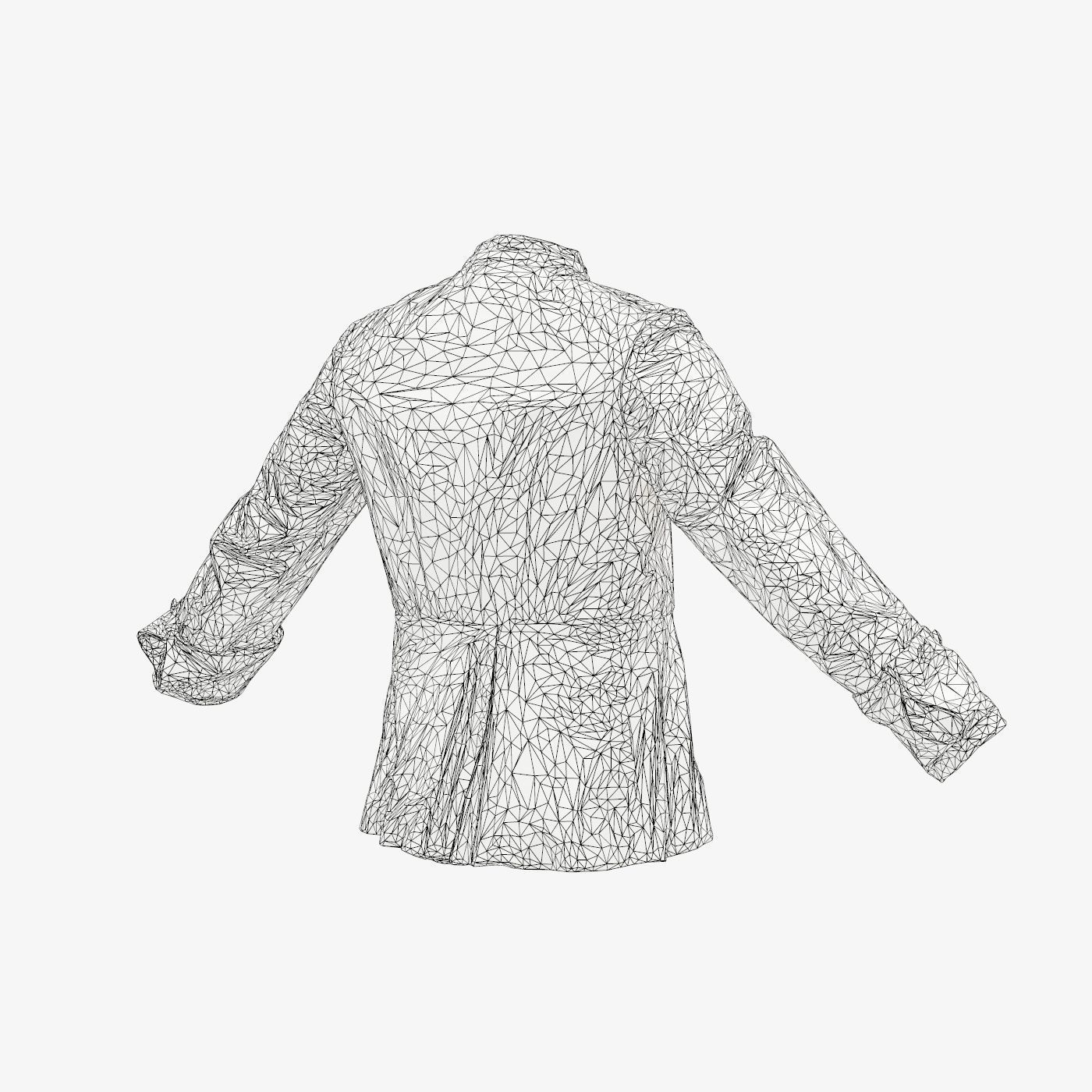 Arrow Jacket Closed Low-poly 3D model_15