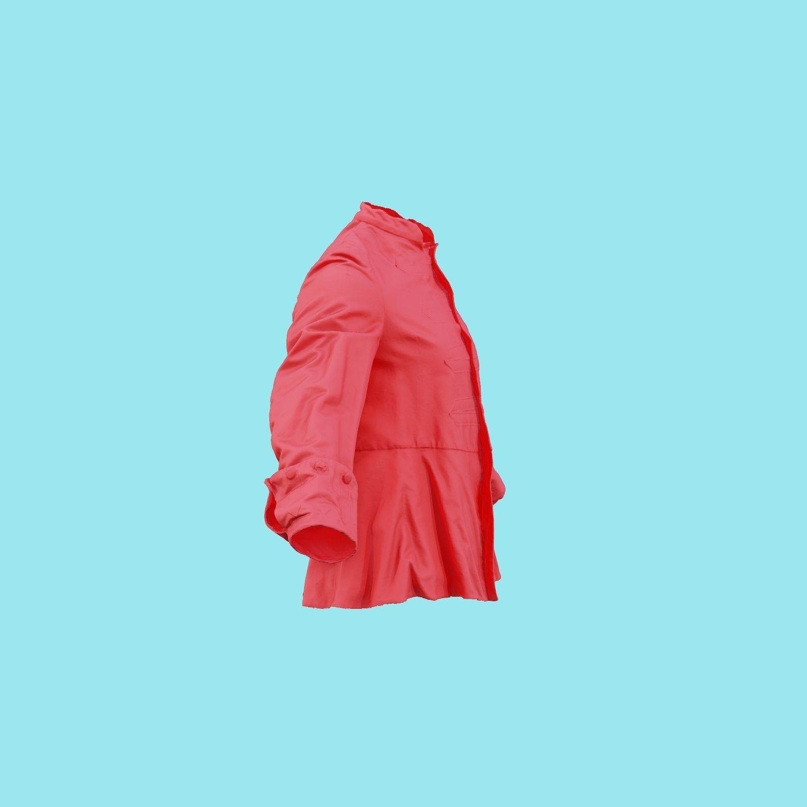 Arrow Jacket Closed Low-poly 3D model_22