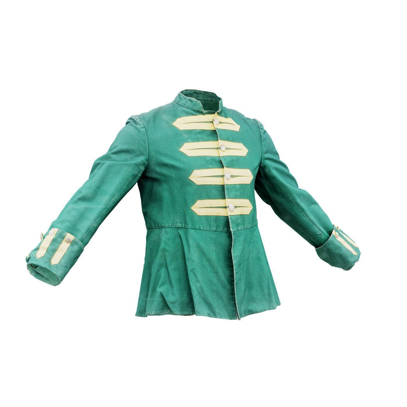 Arrow Jacket Closed Low-poly 3D model_3