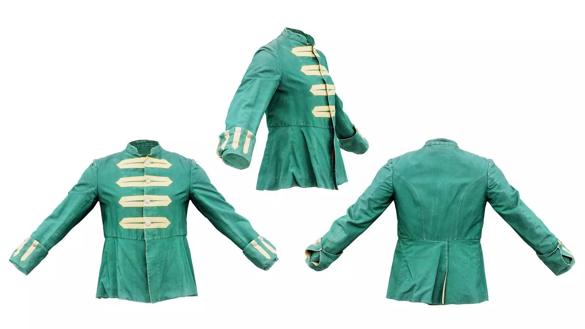 Arrow Jacket Closed Low-poly 3D model_0