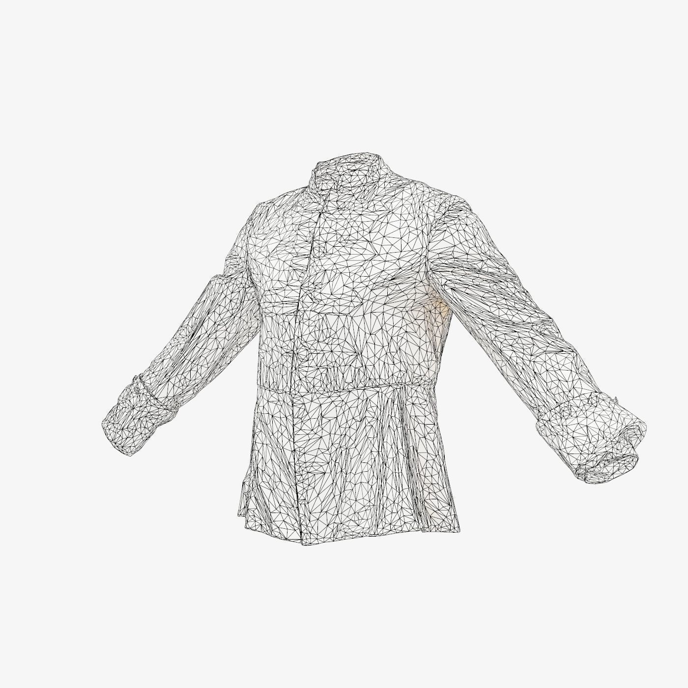 Arrow Jacket Closed Low-poly 3D model_14