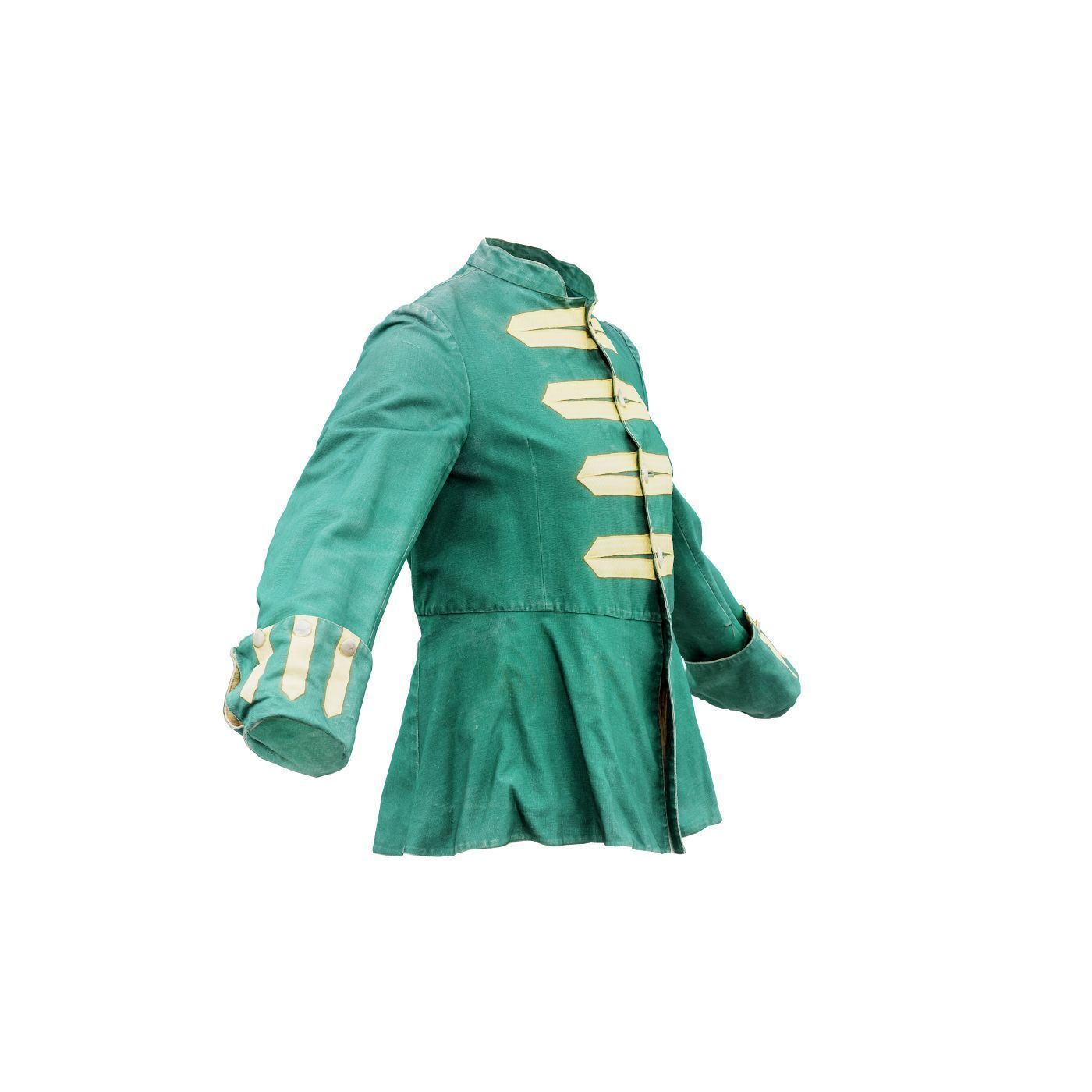 Arrow Jacket Closed Low-poly 3D model_4