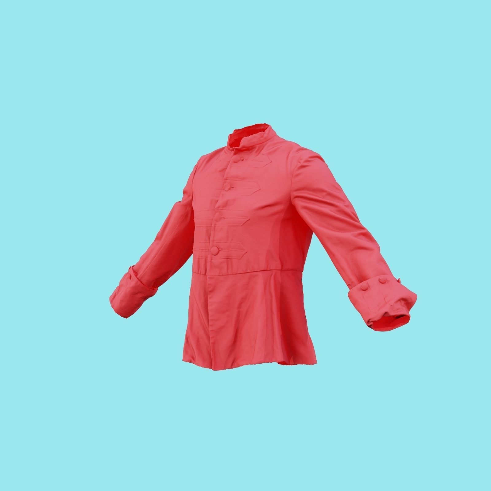 Arrow Jacket Closed Low-poly 3D model_20