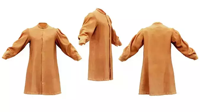 Armored Soldier Robe Low-poly 3D model