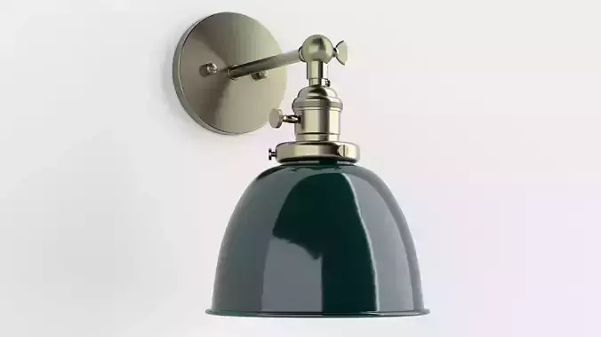 Permo Metal Dome Shade Sconce